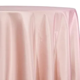 1pc - Lamour (Dull) Satin Table Linen 132" Round - Rose Petal 1900