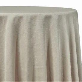 1pc - Rustic Linen Table Linen 108" Round - Wheat