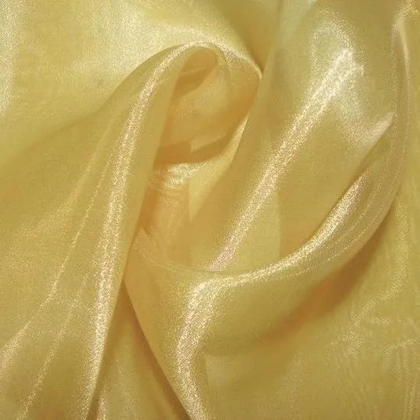 2pcs - Crystal Organza Table Linen 72"x72" Square - Gold 901