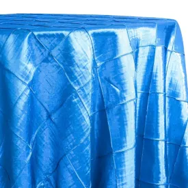 3pcs - 4" Pintuck Taffeta Table Linen 90"x90" Square - Turquoise 112