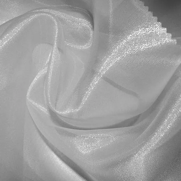 8pcs - Crystal Organza Table Linen 85"x85" Square - White 700