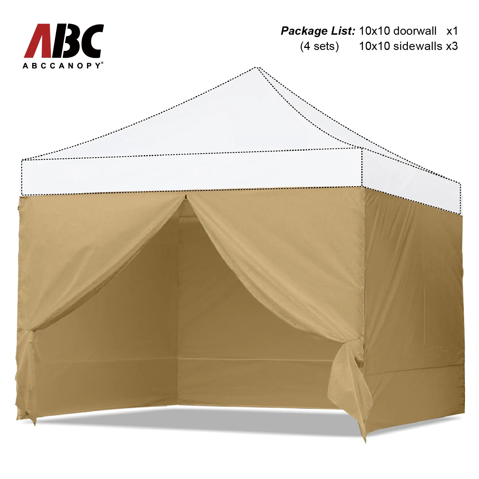 ABCCANOPY Sidewall Walls (4 Walls Only)