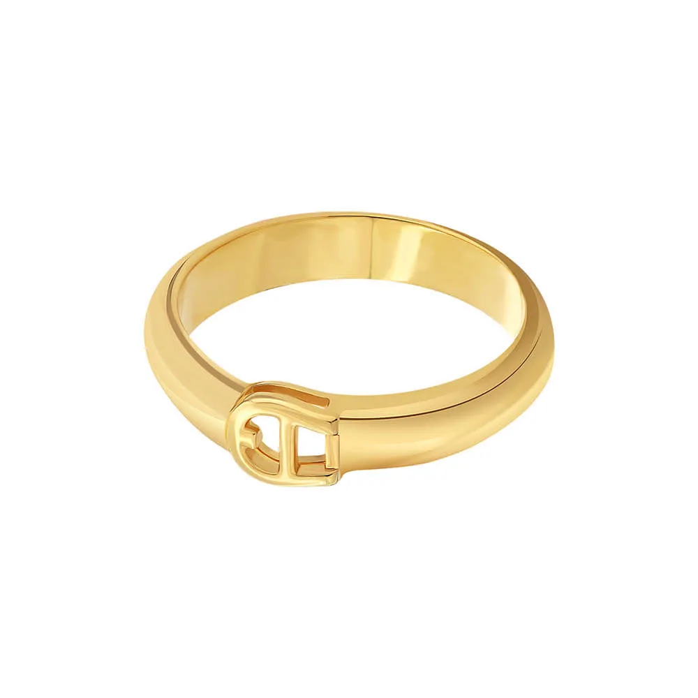 Aigner Eleonora Ladies Gold Tone Ring Soze 56