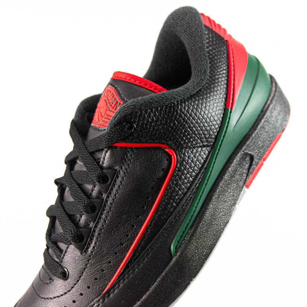 Air Jordan 2 Retro Low (Black/Fire Red-Fir-Cement)