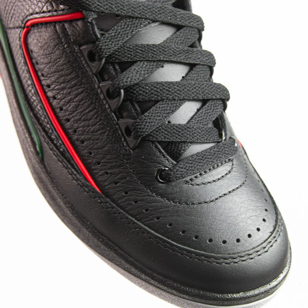 Air Jordan 2 Retro Low (Black/Fire Red-Fir-Cement)
