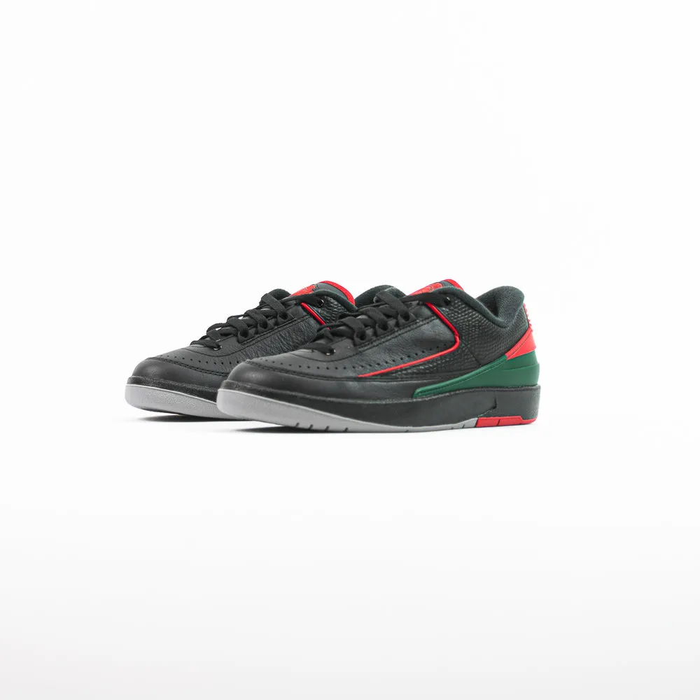 Air Jordan 2 Retro Low (Black/Fire Red-Fir-Cement)