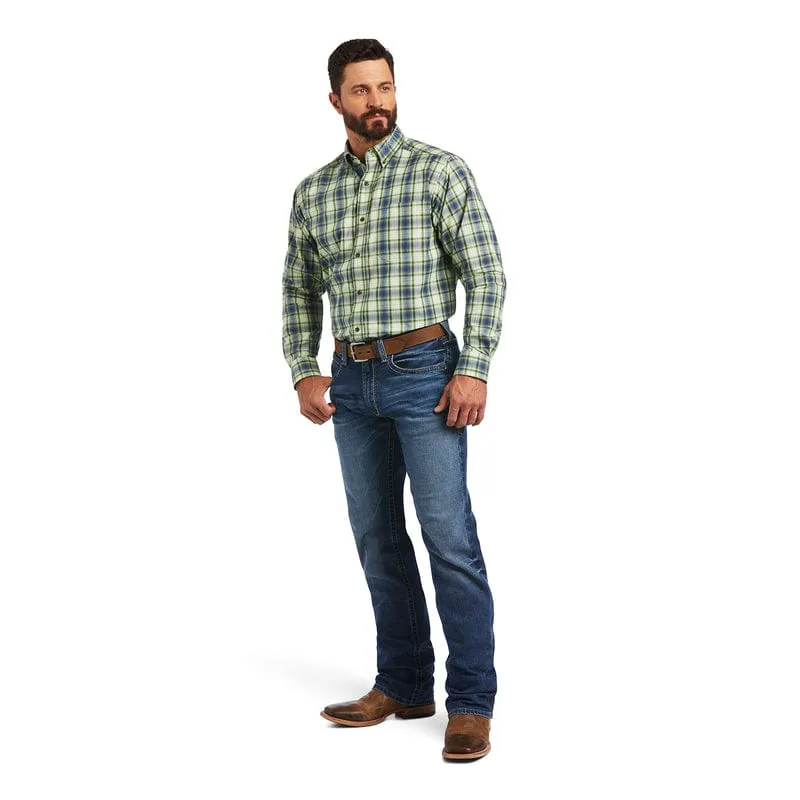 Ariat Men's Pro Series Team Maxton Sylvan Green Classic Fit Long Sleeve Shirt 10040787