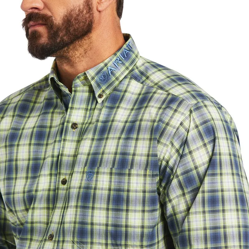 Ariat Men's Pro Series Team Maxton Sylvan Green Classic Fit Long Sleeve Shirt 10040787