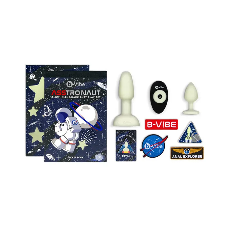 b-Vibe ASStronaut Glow-in-the-Dark Butt Play Set