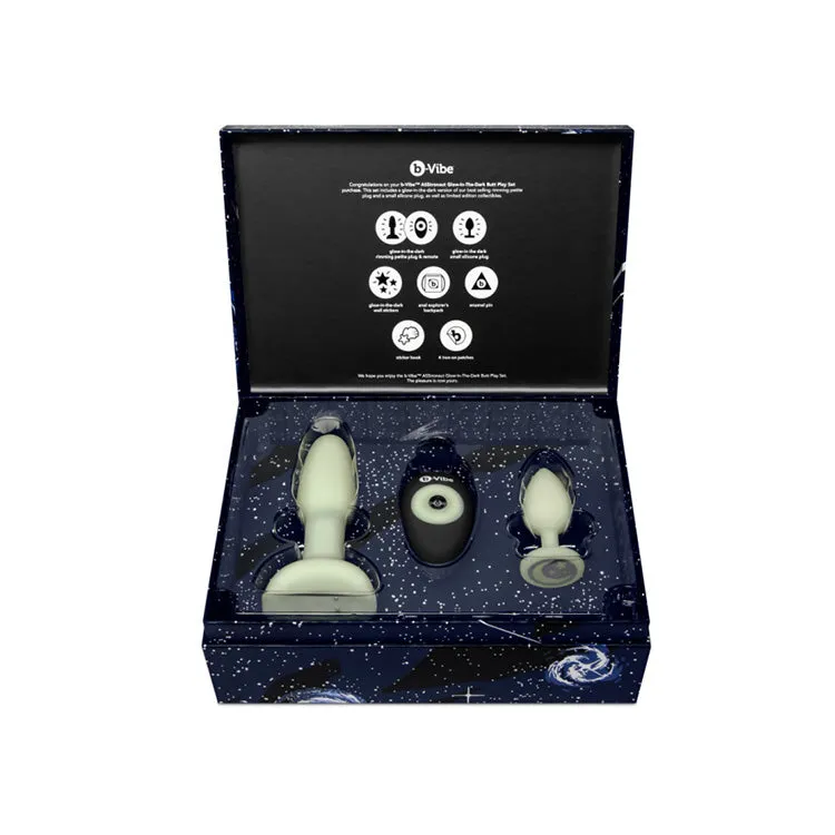 b-Vibe ASStronaut Glow-in-the-Dark Butt Play Set