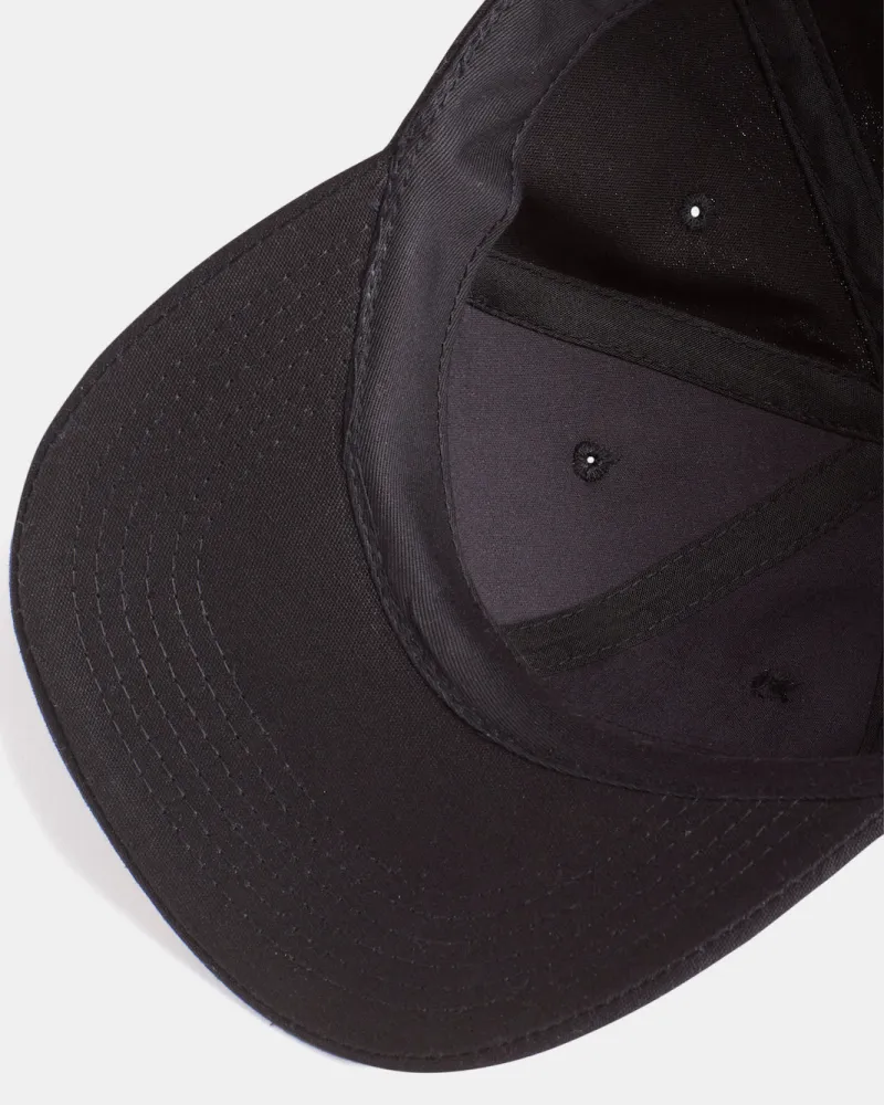 Black Twill Cursive 'TX' Field Cap