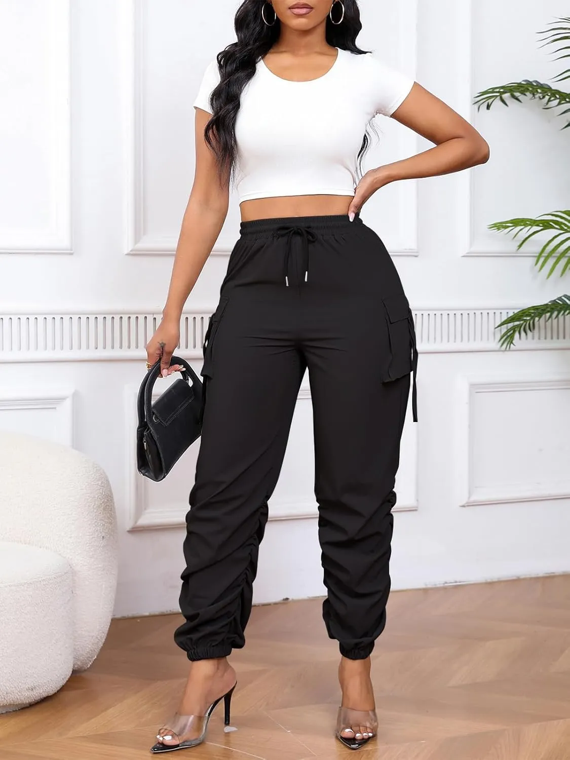 Cargo Pants Women Joggers Quick Dry Hiking Pants with Pockets