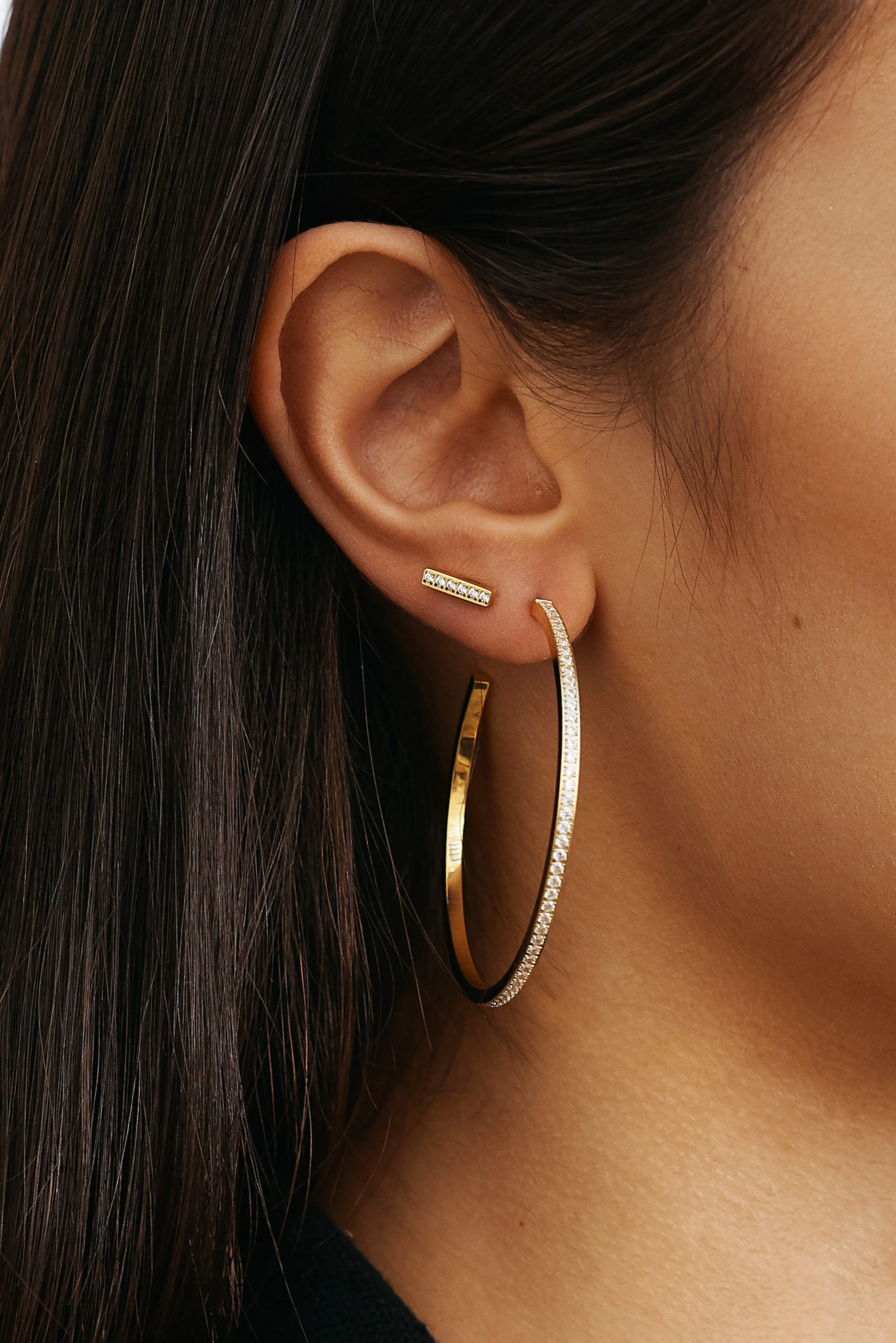 Diamond Bar Studs