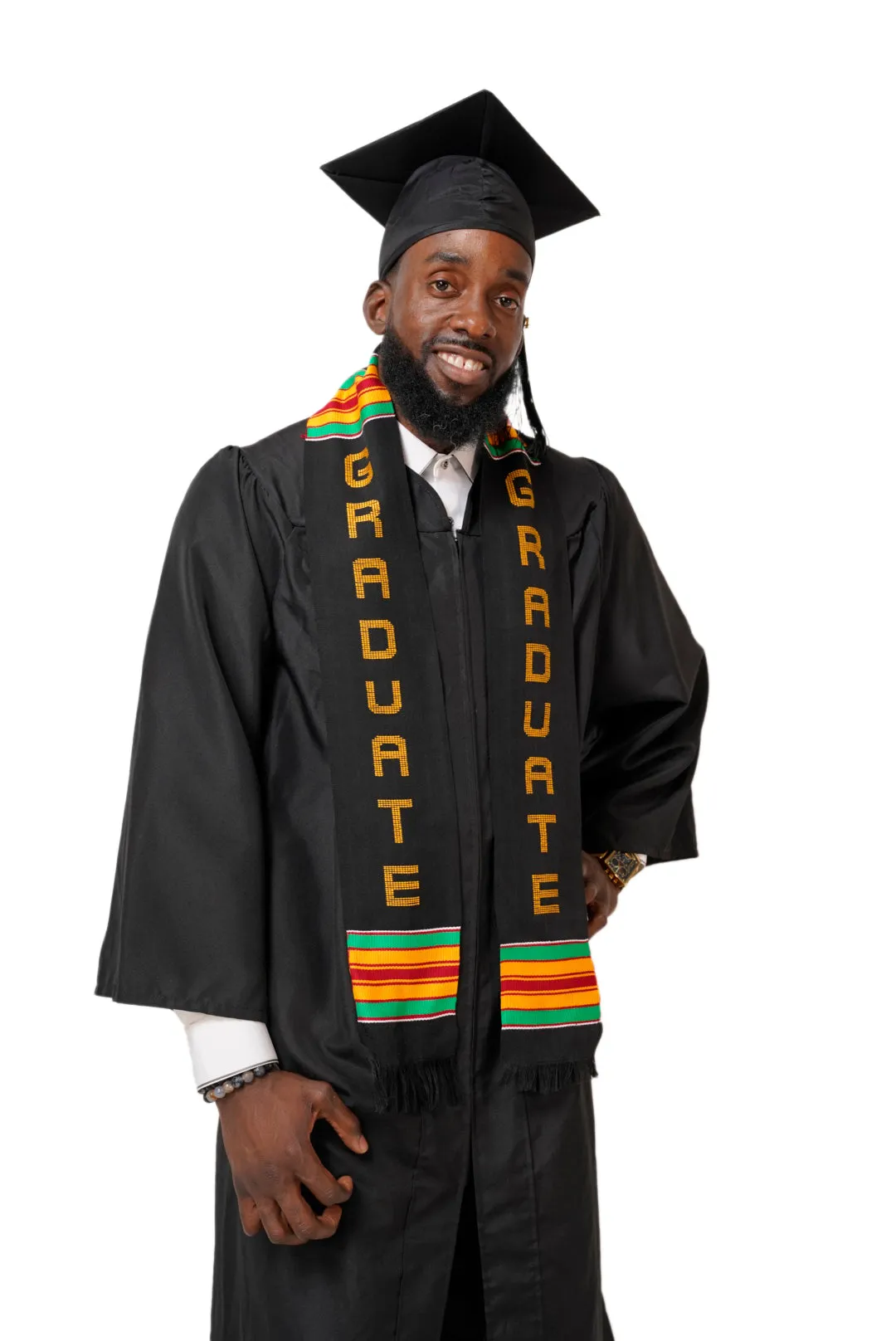 Dupsie's GRADUATE Kente Cloth Graduation Stole Sash DPS268