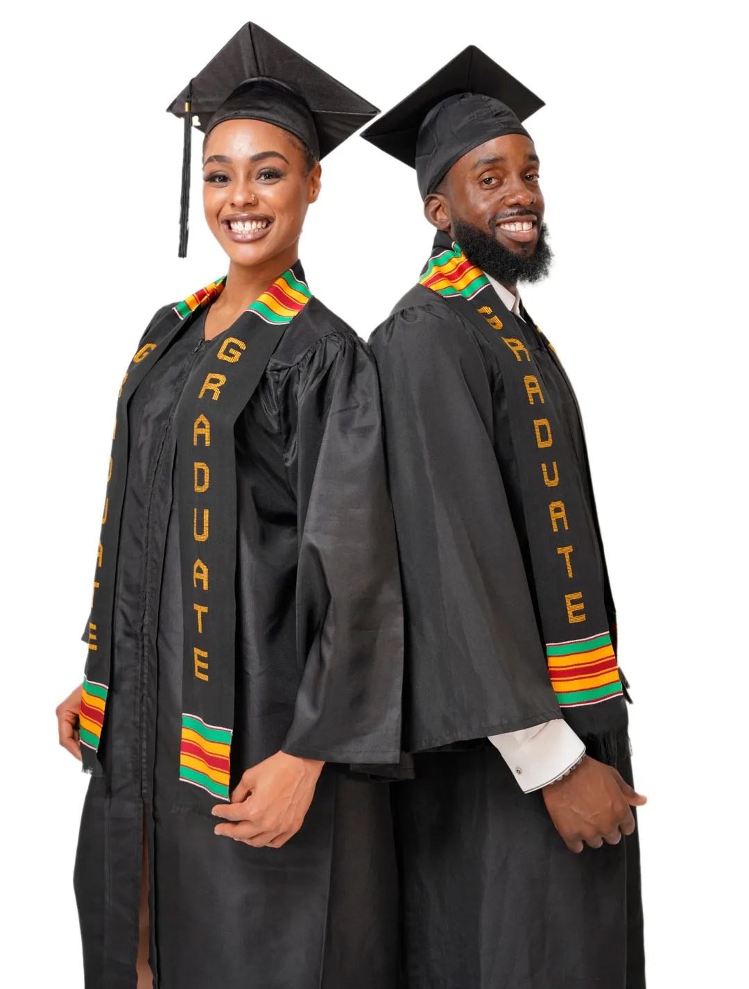 Dupsie's GRADUATE Kente Cloth Graduation Stole Sash DPS268