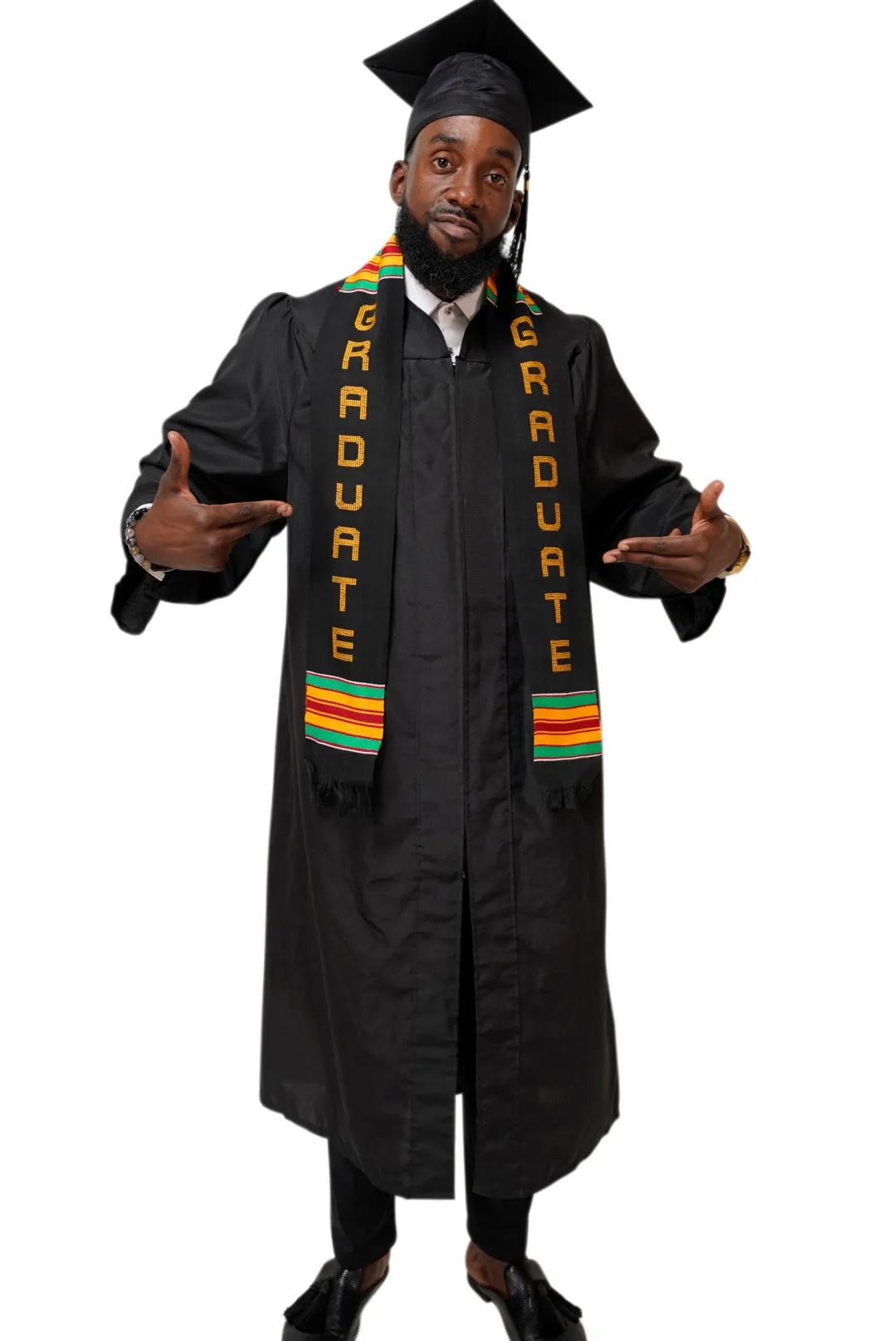 Dupsie's GRADUATE Kente Cloth Graduation Stole Sash DPS268