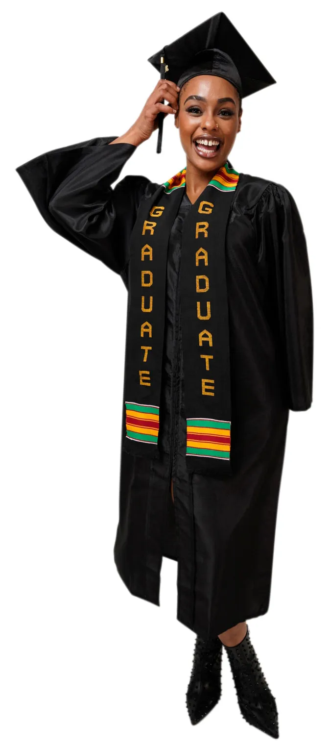 Dupsie's GRADUATE Kente Cloth Graduation Stole Sash DPS268