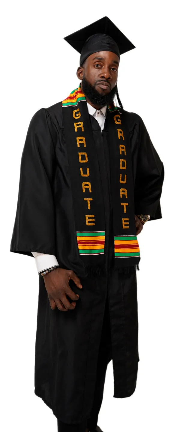 Dupsie's GRADUATE Kente Cloth Graduation Stole Sash DPS268