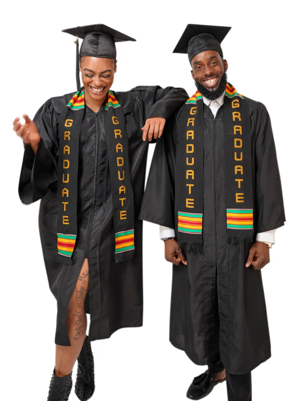 Dupsie's GRADUATE Kente Cloth Graduation Stole Sash DPS268