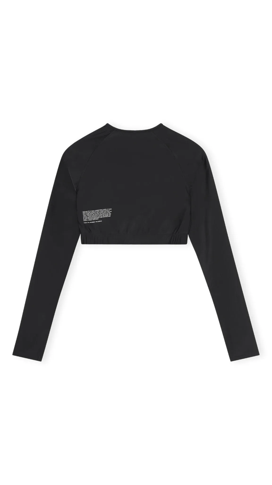 Flow Long-Sleeve Crop Top Nero