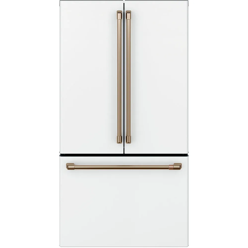 GE Cafe 36" Counter Depth French Door Refrigerator - Slide in Gas Range - Dishwasher Set