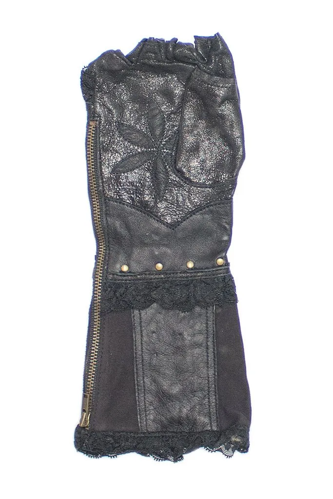 Hana Glove - Black Crackle Large - Right Hand Only