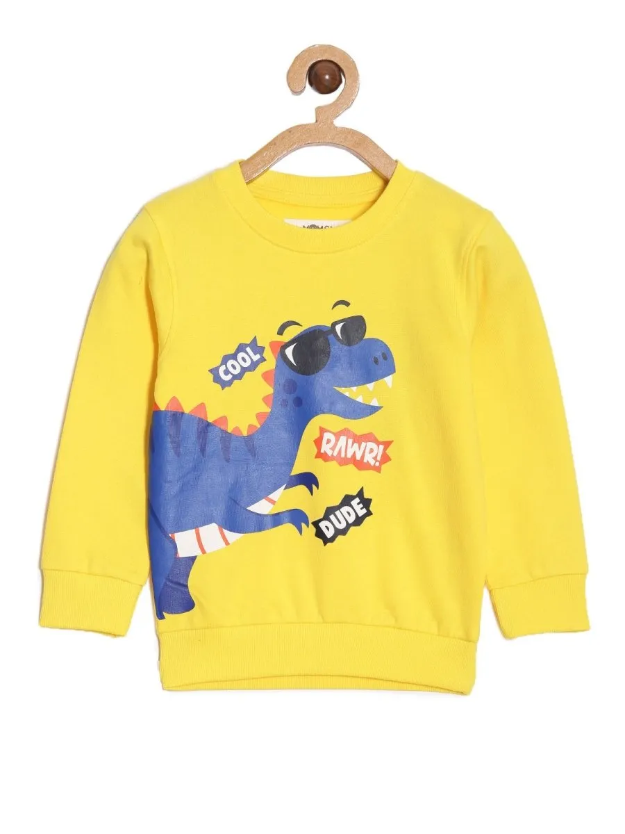 Kids Sweatshirt Combo of 2- Cool Dino Rawr & Dream Believe Achieve