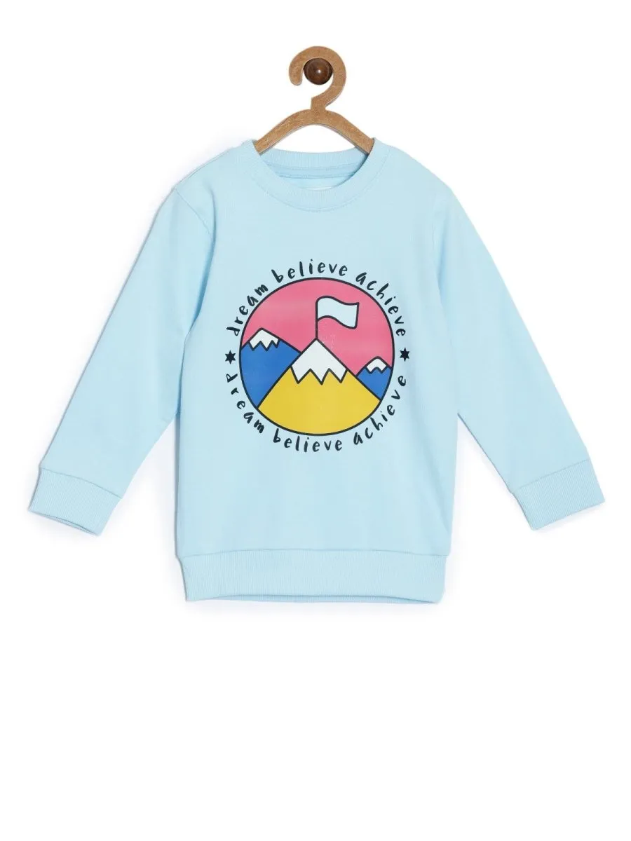 Kids Sweatshirt Combo of 2- Cool Dino Rawr & Dream Believe Achieve
