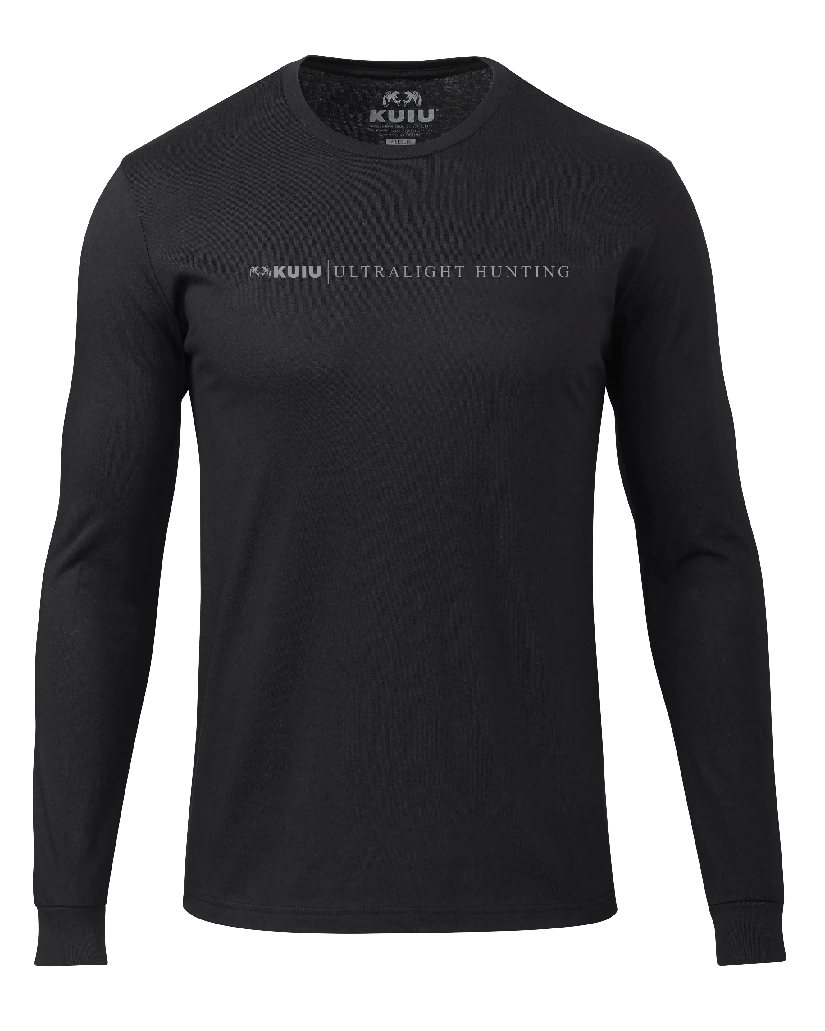 KUIU Line Logo Long Sleeve T-Shirt | Black