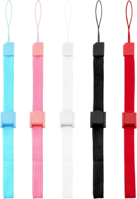 Quacc 5 PCS Adjustable Wrist Straps Multi Purpose Wristbands Phone Strap Strong Replacement Strap Compatible with Nintendo Wii Remote Controller (Multi-Colour)
