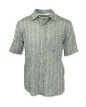 SHORT SLEEVED JACQUARD STRIPE SHIRT - SHIPS 3/1/25