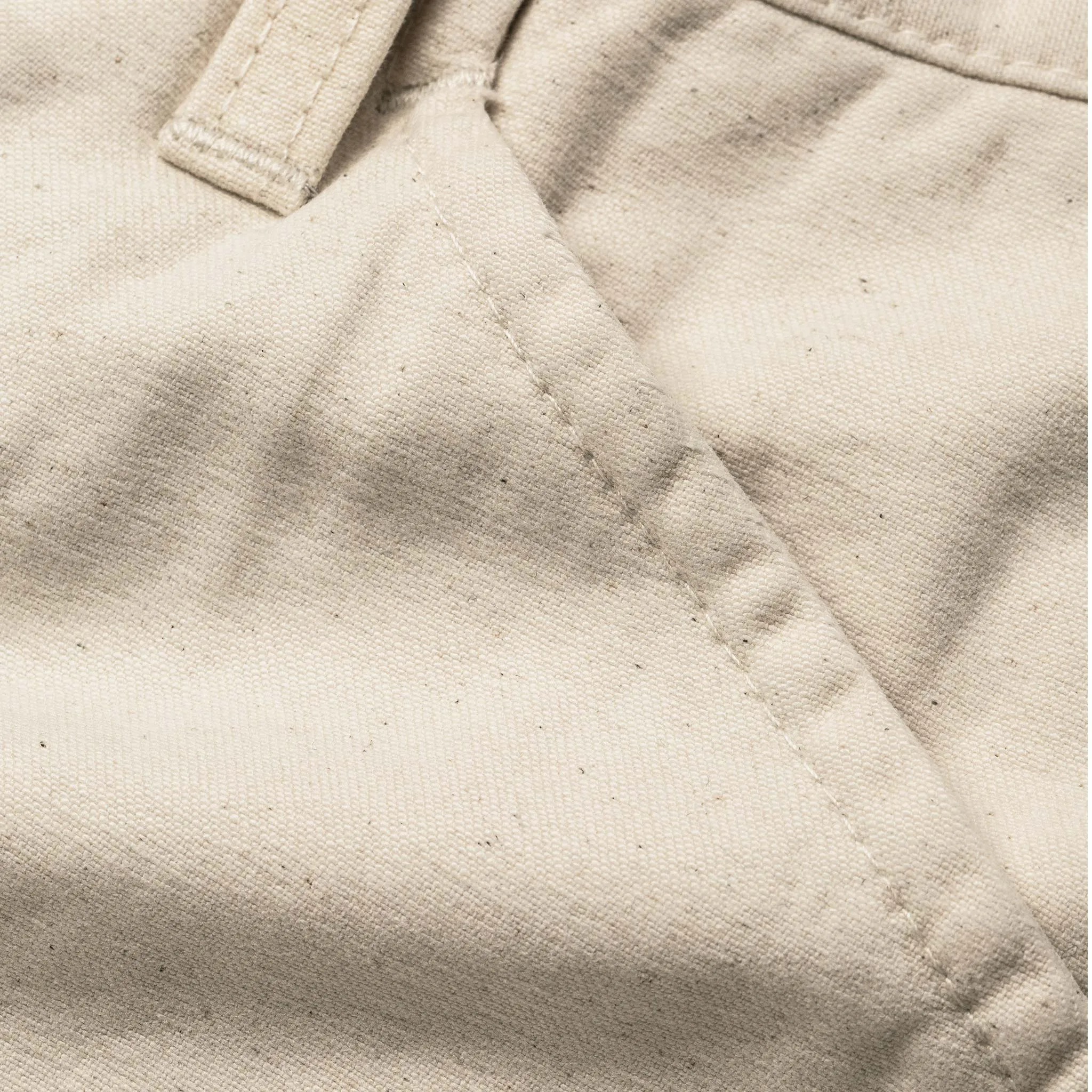 The Camp Pant in Natural Reverse Sateen