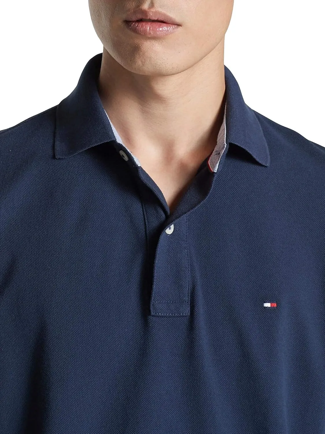 Tommy Hilfiger Men's Short Sleeve Cotton Pique Polo Shirt in Regular Fit 2024 Collection