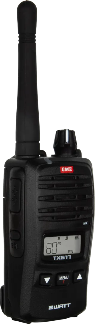 TX677 2 Watt UHF CB Handheld Radio | GME