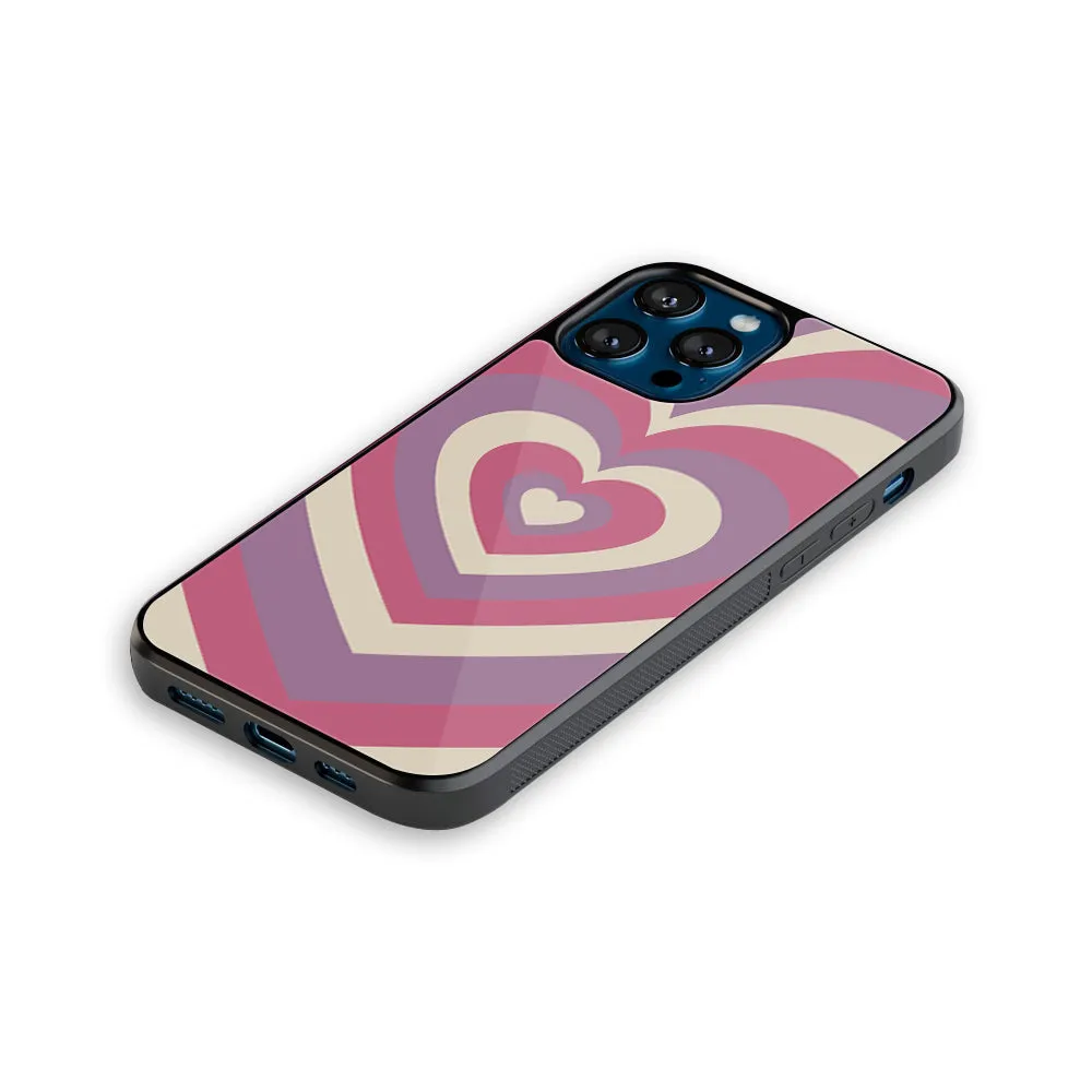 Y2K Peach Hearts Phone Cover | Glass Case
