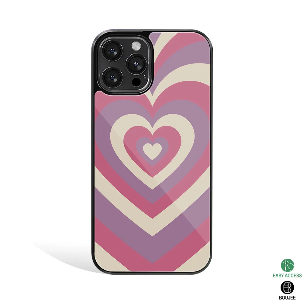 Y2K Peach Hearts Phone Cover | Glass Case