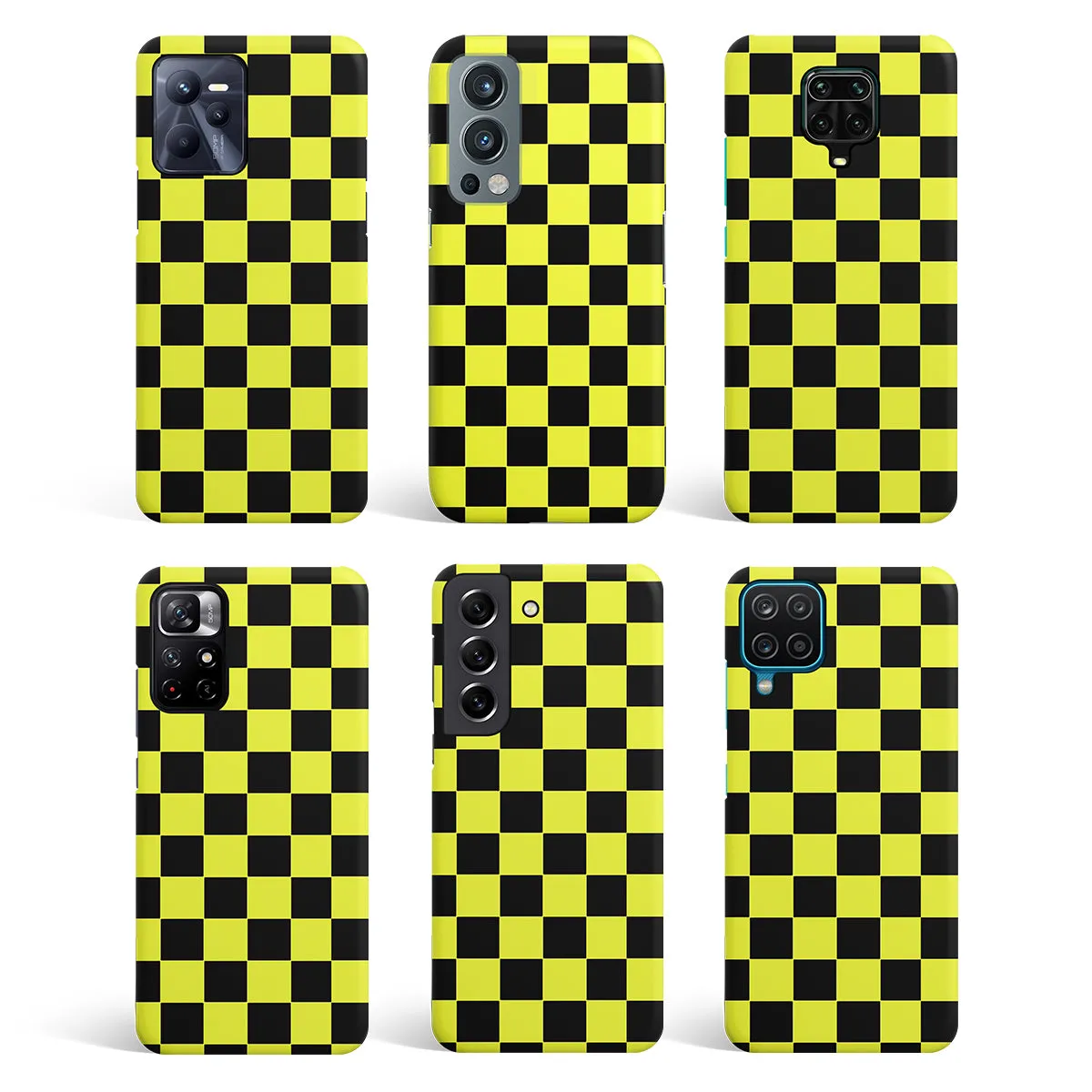 Yellow Checkers Phone Cover | Matte Case